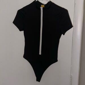 Zip up body suit